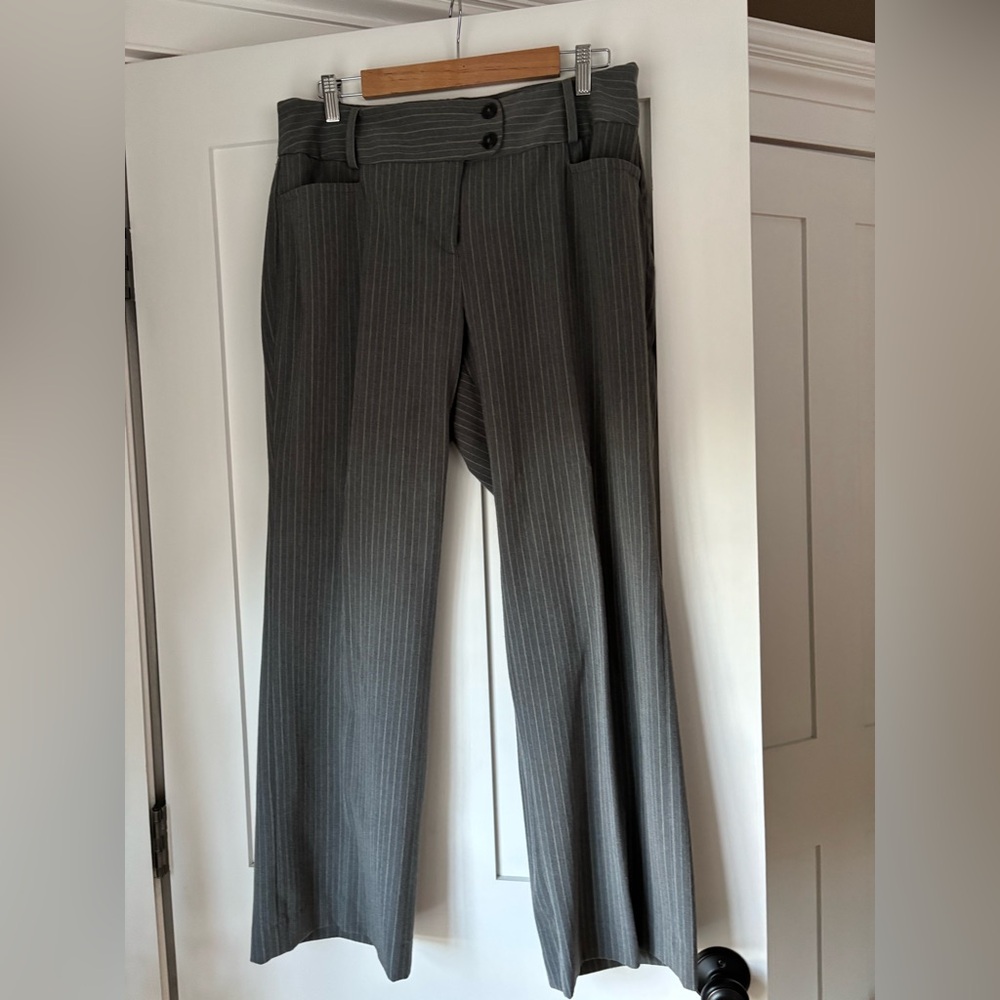 Women’s Gray Pinstripe Pants